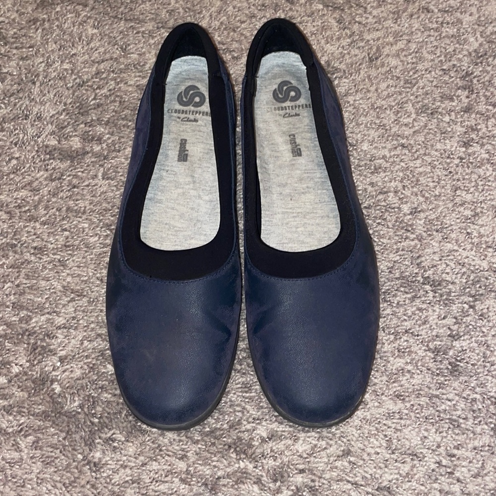 Clarks cloudsteppers size 11 navy